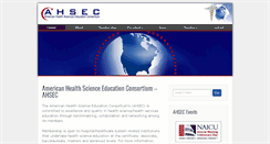 Desktop Screenshot of ahsec.org