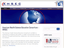 Tablet Screenshot of ahsec.org